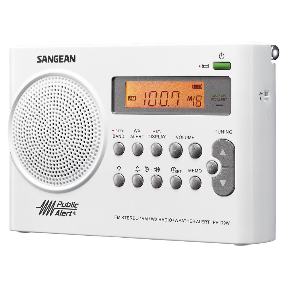 New and unopenedPortable AMFM Radio, White, PR-D9W